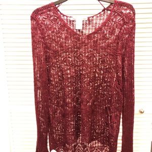 NWT AMERICAN RAG CROCHET SWEATER